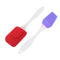 Silicone Spatula and Brush Set ( 2 Pcs) - Karout Online -Karout Online Shopping In lebanon - Karout Express Delivery 