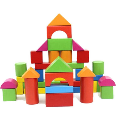 40 Pcs Wooden Bricks - Karout Online
