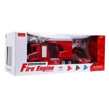 Rastar Remote Control Mercedes Benz Antos Fire Engine And Rescue Car 2 In 1 - Karout Online -Karout Online Shopping In lebanon - Karout Express Delivery 