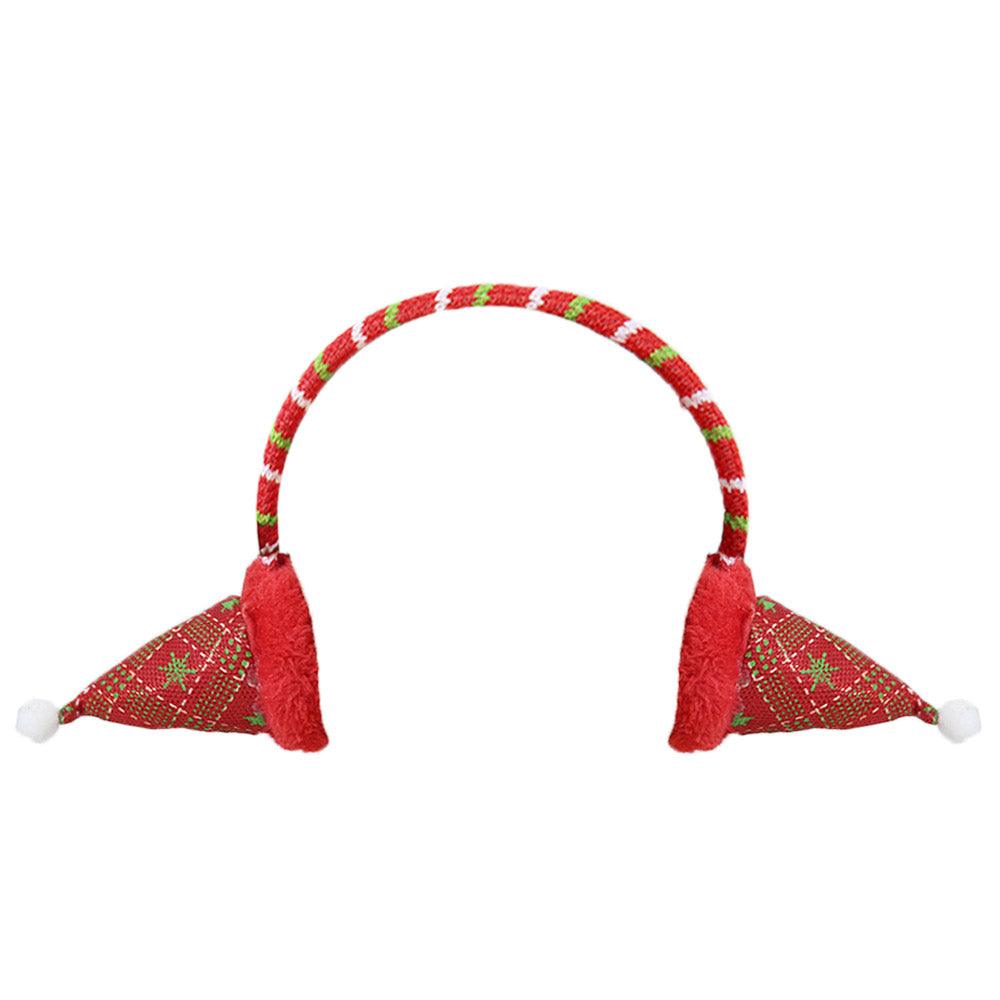Christmas Ear Cover (hat shape) Headband / AB-340 - Karout Online -Karout Online Shopping In lebanon - Karout Express Delivery 