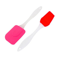 Silicone Spatula and Brush Set ( 2 Pcs) - Karout Online -Karout Online Shopping In lebanon - Karout Express Delivery 