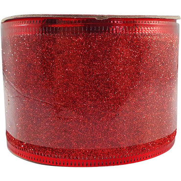 Shop Online Christmas Glitter Ribbon 6 cm- Karout Online Shopping In lebanon