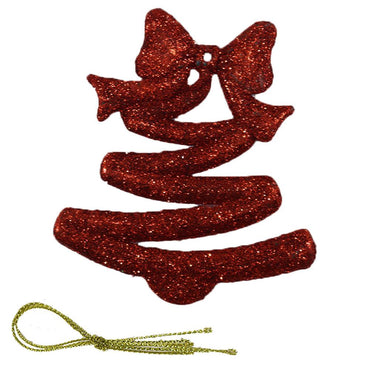 Christmas Glitter Tree Decoration (2 Pcs) - Karout Online -Karout Online Shopping In lebanon - Karout Express Delivery 