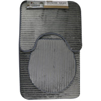 Microfiber Bathroom Mat Set (3 Pcs) / S-37 Grey Home & Kitchen