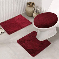 Microfiber Bathroom Mat Set (3 Pcs) / S-37 Home & Kitchen