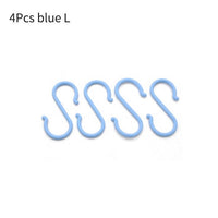 **NET**Multi-purpose Kitchen Plastic Hanging Hook S Shape Closet Organizer Handbag Holder 4 pcs