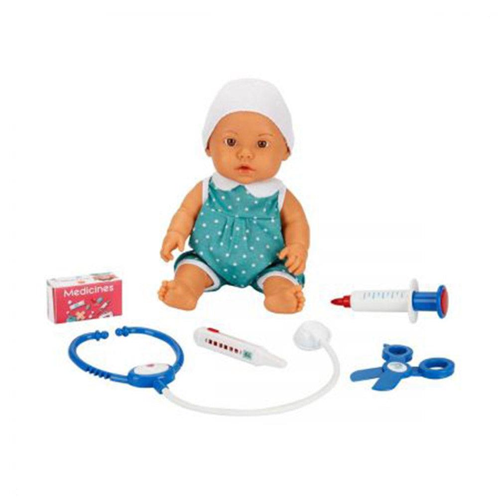 Crafy Doll Bebelou Doctor's Time Sound Baby Set 35 cm - Karout Online -Karout Online Shopping In lebanon - Karout Express Delivery 