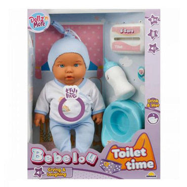 Crafy Doll Bebelou Toilet Time Drink And Wet  Crying And Laughing 35 Cm - Karout Online -Karout Online Shopping In lebanon - Karout Express Delivery 