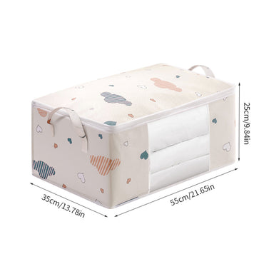 Foldable Clothes Storage Bag Blanket Quilt Closet Sweater Storage Box 55 x 35 x 25cm