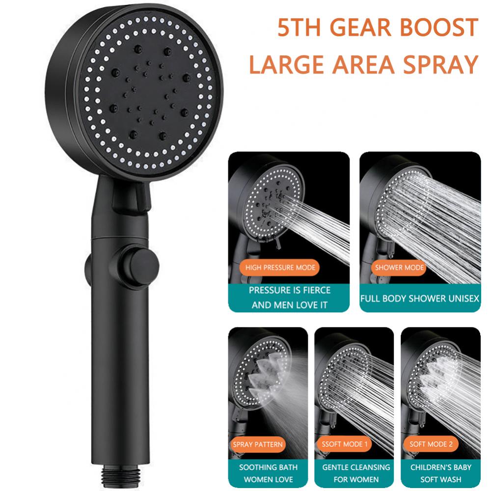 Shower Head Water Saving 5 Modes Adjustable Bath Shower High Pressure Bathroom Accessories / 22FK201