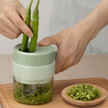 (NET)Multifunctional Electric Chargeable Handheld Food Chopper Food Processor / 651364 / KN-452