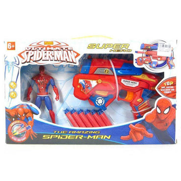 Spider Man HAND Pull Assembly Soft Shooting Gun.