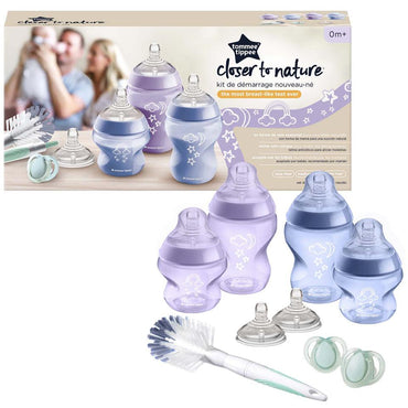 Tommee Tippee Closer To Nature Baby Bottle Lila Blue / 27393 - Karout Online -Karout Online Shopping In lebanon - Karout Express Delivery 