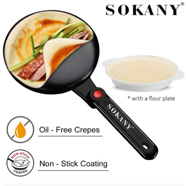 SOKANY Crepe Maker 650W / SK-5208 / KC-52 - Karout Online -Karout Online Shopping In lebanon - Karout Express Delivery 