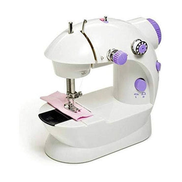 Portable Mini Sewing Machine with LED Light and foot pedal(ALW), for teens - White - Karout Online -Karout Online Shopping In lebanon - Karout Express Delivery 