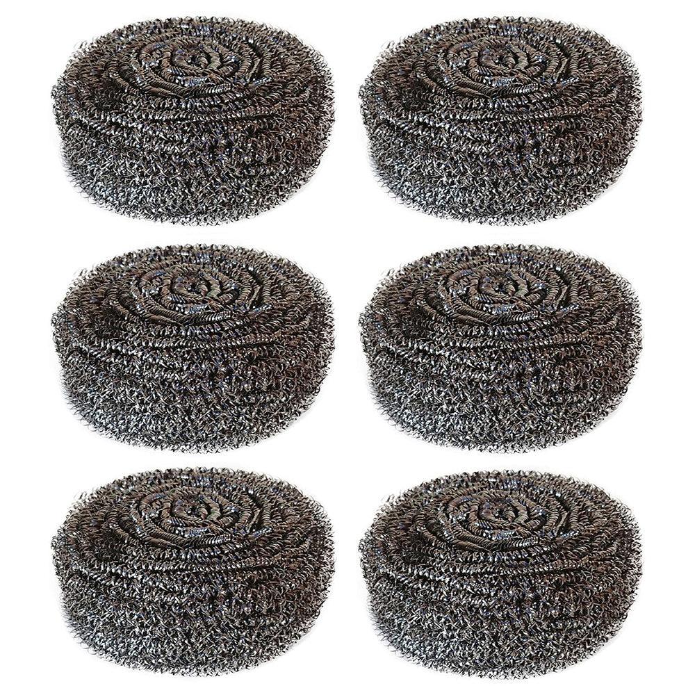 Star Scrubber washing Steel Scrubber 6 pcs pack  / 28002 - Karout Online -Karout Online Shopping In lebanon - Karout Express Delivery 