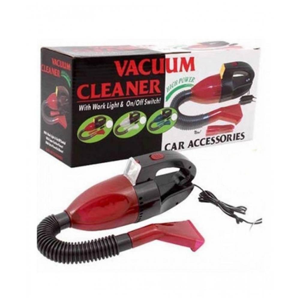 Car Accessories Vacuum Cleaner With Work Light & On/Off Switch - High Power - Karout Online
