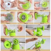 Multifunctional Plastic Manual Meat Grinder Manual Filling Machine Enema Home Kitchen Supplies Chopper Hand Operated /JR-1 - Karout Online -Karout Online Shopping In lebanon - Karout Express Delivery 