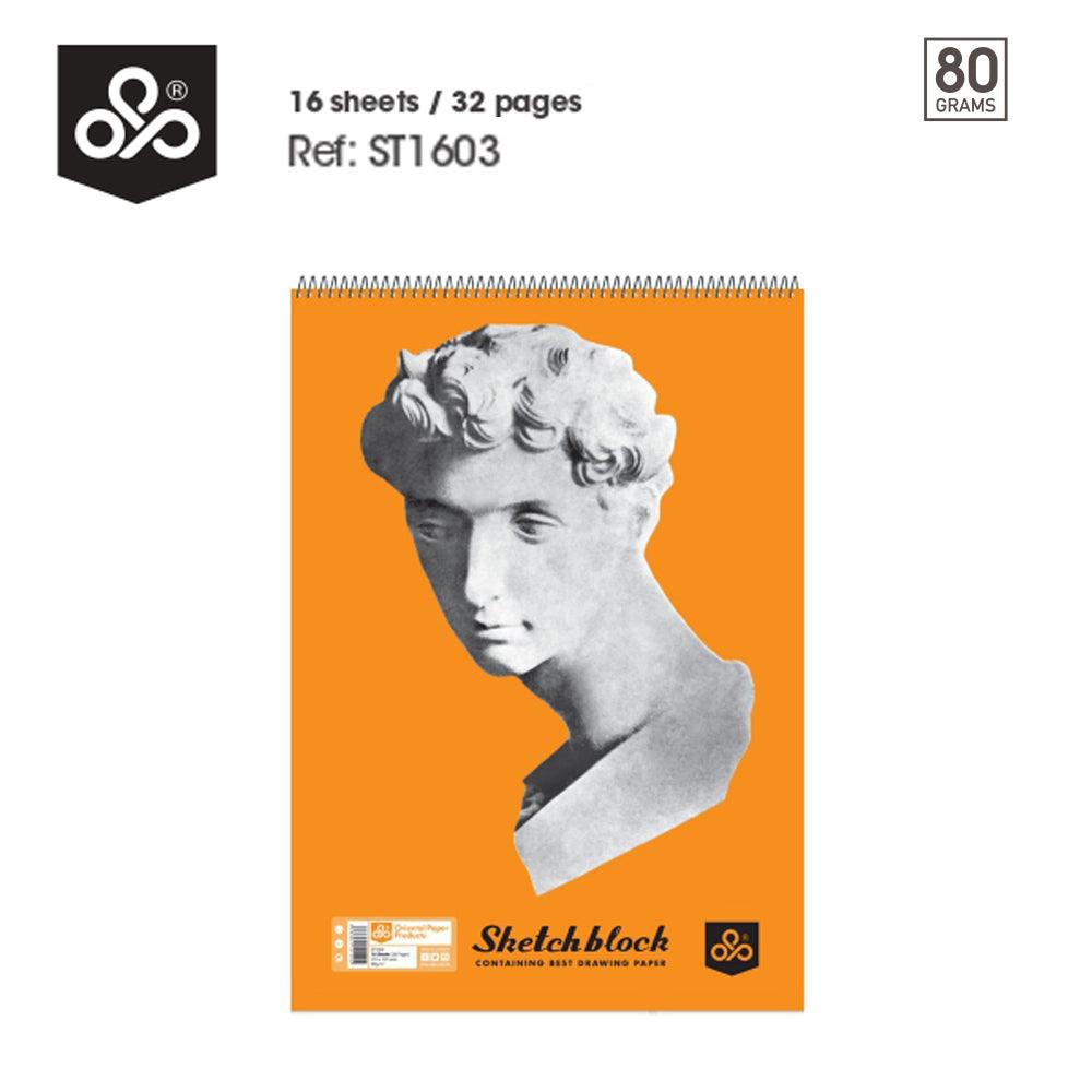 OPP SKETCH BOOK - 16 Sheets / 21 x 29.7 cm -A4 - Karout Online -Karout Online Shopping In lebanon - Karout Express Delivery 