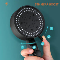 Shower Head Water Saving 5 Modes Adjustable Bath Shower High Pressure Bathroom Accessories / 22FK201