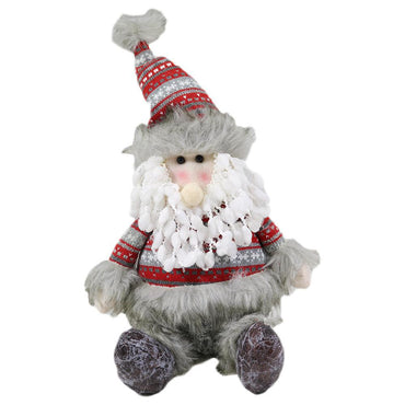 Christmas Decoration Sitting Santa Clause- Snowman/ Q-935 - Karout Online -Karout Online Shopping In lebanon - Karout Express Delivery 