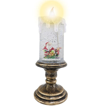 Christmas Flameless LED Candle Decorative 26 Cm / Q-1154 - Karout Online -Karout Online Shopping In lebanon - Karout Express Delivery 