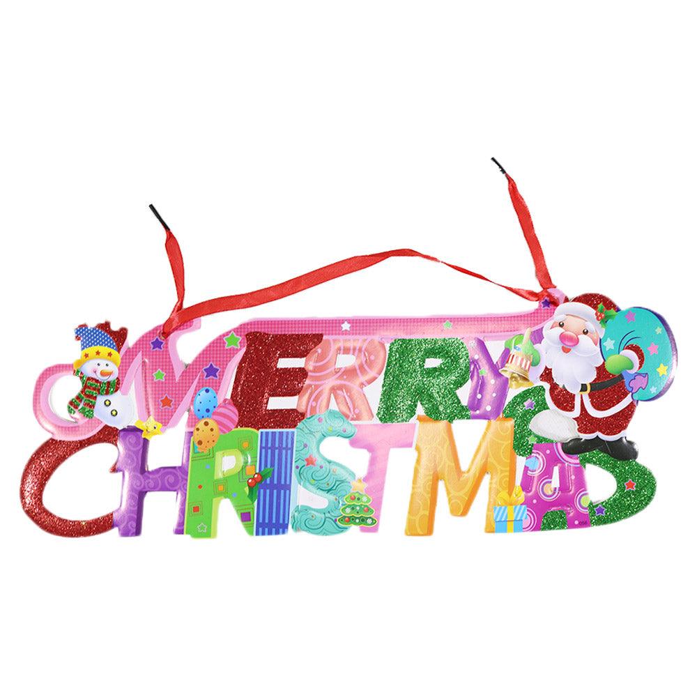Merry Christmas Foam Door Hanger 42 cm / Q-953 - Karout Online -Karout Online Shopping In lebanon - Karout Express Delivery 