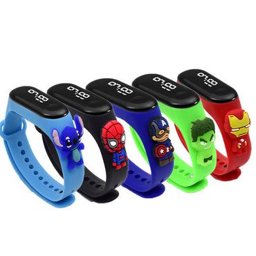 **NET** Kids Electronic LED Watch Bracelet Cartoon Children Plastic Waterproof Watch KC22-259 / KC22-260