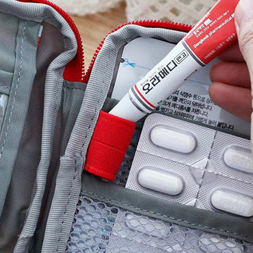 **(NET)**Mini Portable Medicine Bag First Aid Kit Medical Emergency Kits Organizer