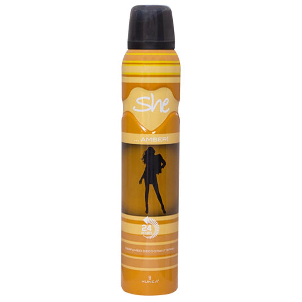 She Deodorant 200ml Amber - Karout Online -Karout Online Shopping In lebanon - Karout Express Delivery 