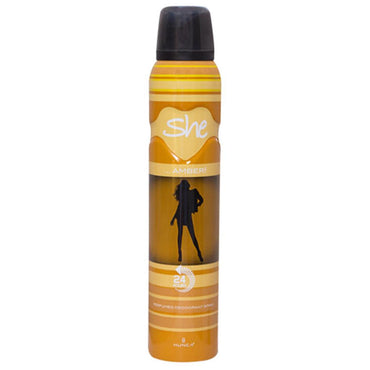 She Deodorant 200ml Amber - Karout Online -Karout Online Shopping In lebanon - Karout Express Delivery 