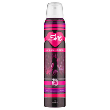She Deodorant 200ml Clubber - Karout Online -Karout Online Shopping In lebanon - Karout Express Delivery 