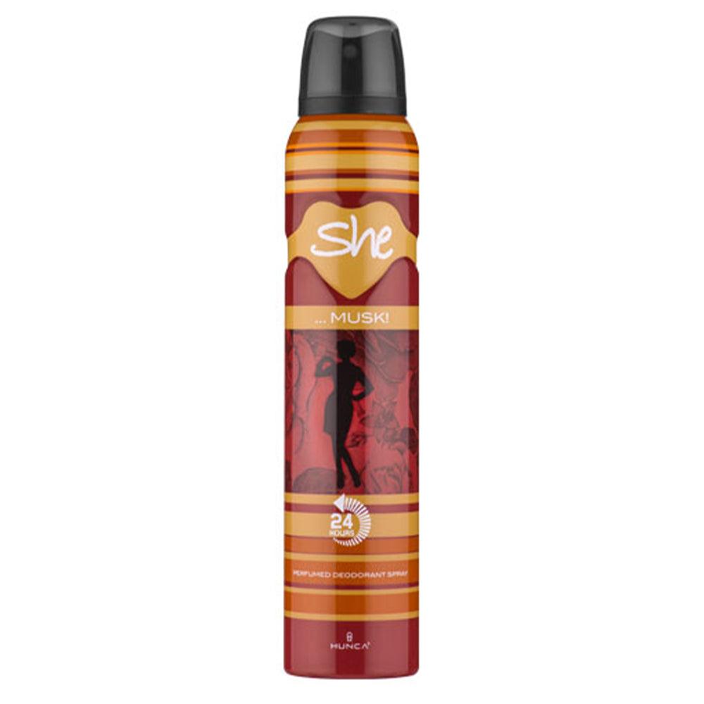 She Deodorant 200ml Musk - Karout Online -Karout Online Shopping In lebanon - Karout Express Delivery 