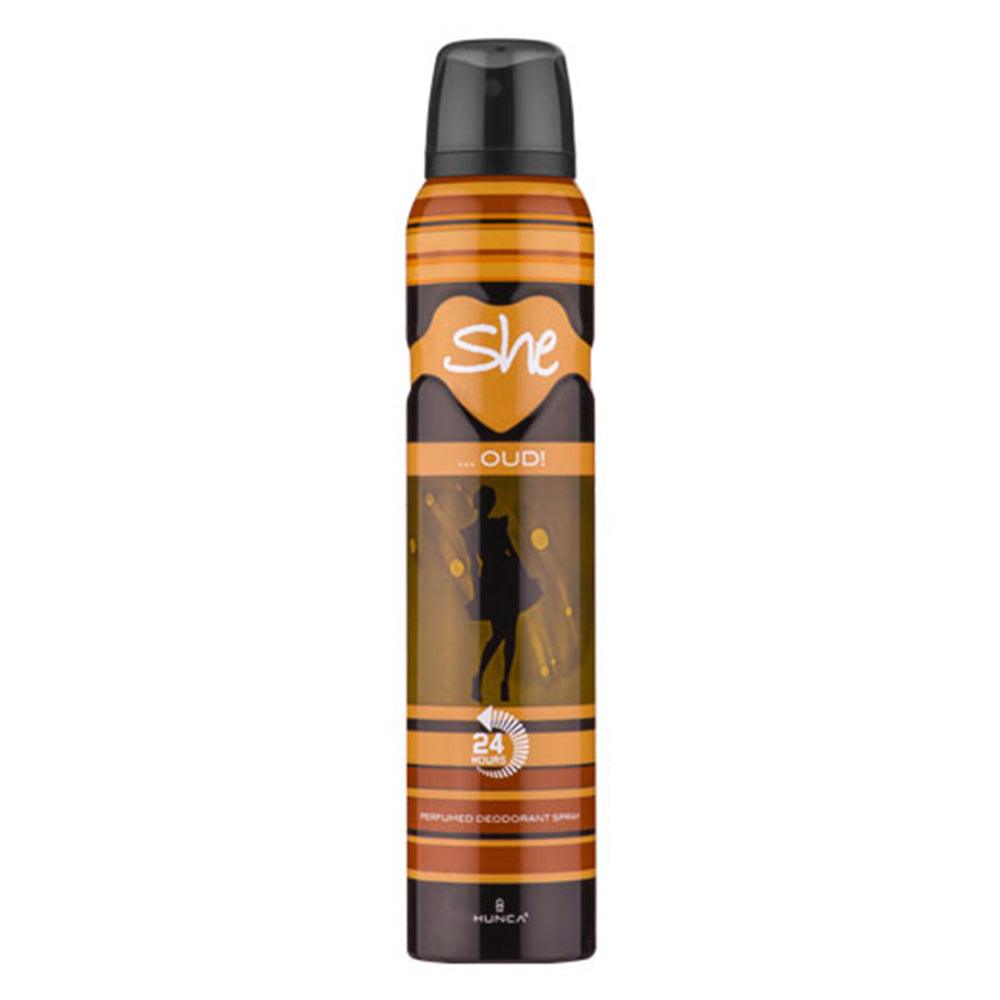 She Deodorant 200ml Oud / GT-6762 - Karout Online -Karout Online Shopping In lebanon - Karout Express Delivery 