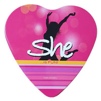 She Gift Set Heart 3 Pcs Set Edt-deo-body Lotion Fun / GT-7558 - Karout Online -Karout Online Shopping In lebanon - Karout Express Delivery 