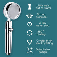 **(NET)**Shower Head High Pressure With Filter Bathroom Accessories / 74586
