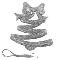 Christmas Glitter Tree Decoration (2 Pcs) - Karout Online -Karout Online Shopping In lebanon - Karout Express Delivery 
