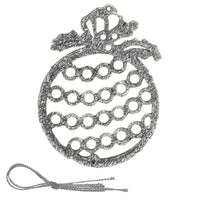 Christmas Glitter Ball Shape Tree Decoration (2 Pcs) - Karout Online -Karout Online Shopping In lebanon - Karout Express Delivery 