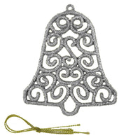 Christmas Glitter Bell Tree Decoration (2 Pcs) - Karout Online -Karout Online Shopping In lebanon - Karout Express Delivery 