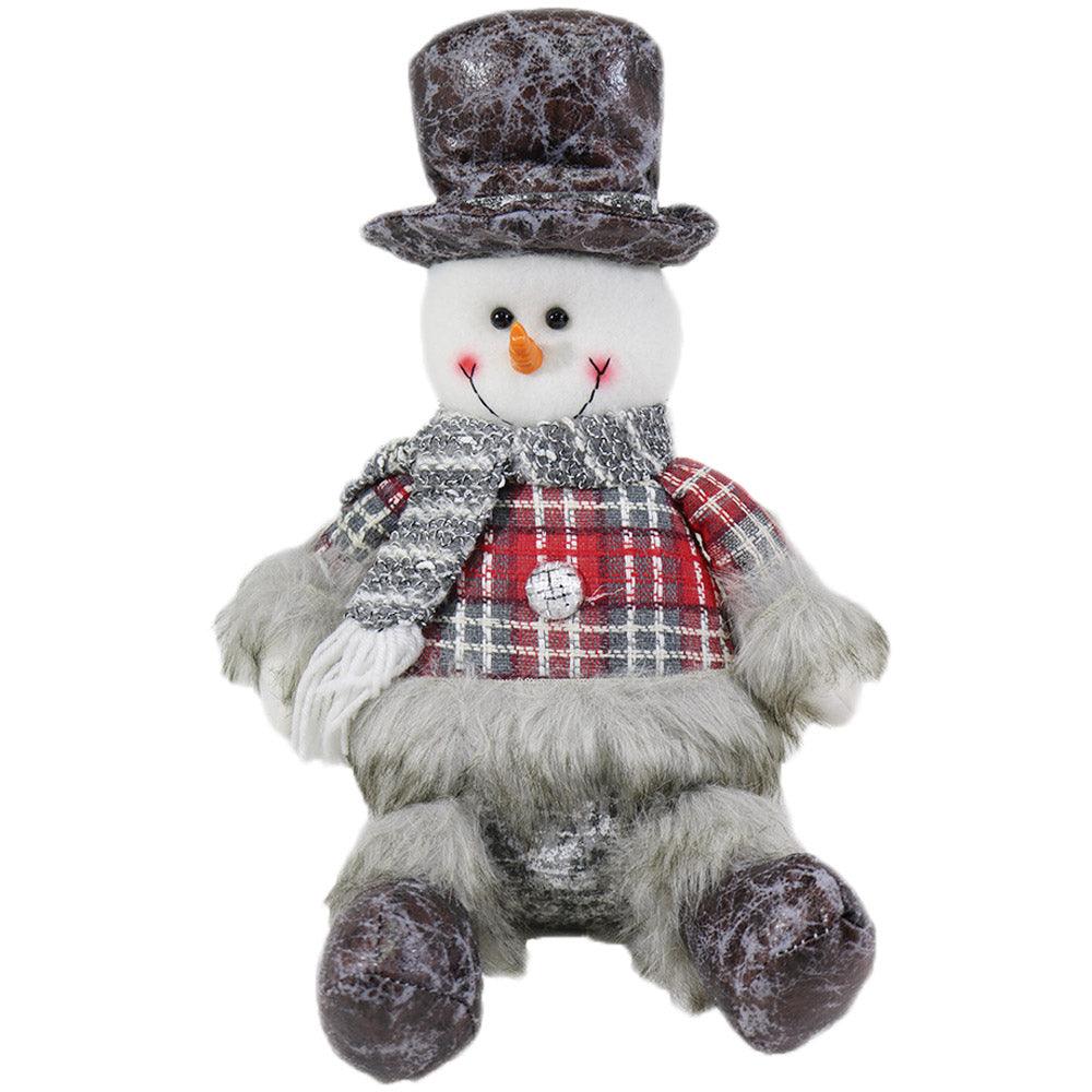 Christmas Decoration Sitting Santa Clause- Snowman/ Q-935 - Karout Online -Karout Online Shopping In lebanon - Karout Express Delivery 