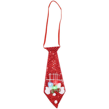 Christmas kids Light Up Necktie / Q-1021 - Karout Online -Karout Online Shopping In lebanon - Karout Express Delivery 