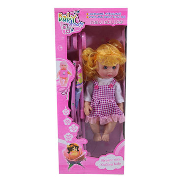 Baby Doll With Stroller - Karout Online -Karout Online Shopping In lebanon - Karout Express Delivery 