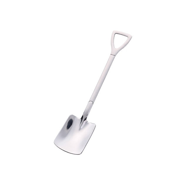 **(NET)**Stainless Steel Shovel Shape Spoon x6 pcs / 8007150102433