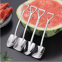 **(NET)**Stainless Steel Shovel Shape Spoon x6 pcs / 8007150102433
