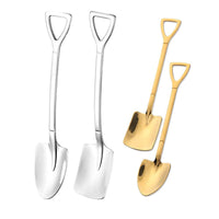 **(NET)**Stainless Steel Shovel Shape Spoon x6 pcs / 8007150102433