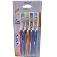 CANNA Soft Toothbrush Set (5 Pcs) - Karout Online -Karout Online Shopping In lebanon - Karout Express Delivery 