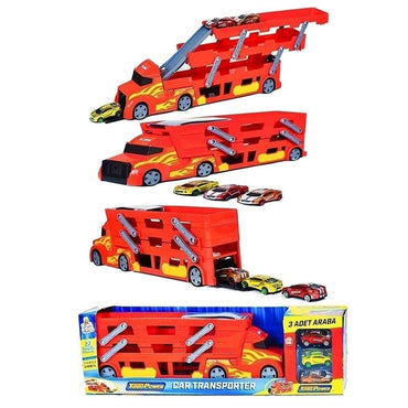 King Toys 3 Storey Transporter Truck - Karout Online -Karout Online Shopping In lebanon - Karout Express Delivery 