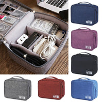 **(NET)**Travel Cable Bag Portable Digital USB Gadget Organizer Charger Wires Cosmetic Zipper Storage Pouch Kit Case