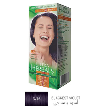 Ultra Herbals Hair Color Cream 3.16 Blackest Violet - Karout Online -Karout Online Shopping In lebanon - Karout Express Delivery 