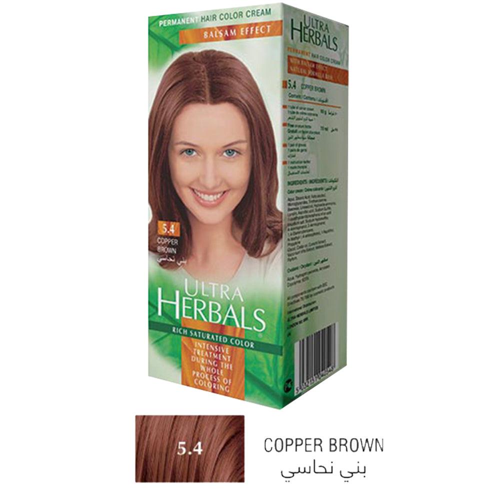 Ultra Herbals Hair Color Cream 5.4 Copper Brown - Karout Online -Karout Online Shopping In lebanon - Karout Express Delivery 